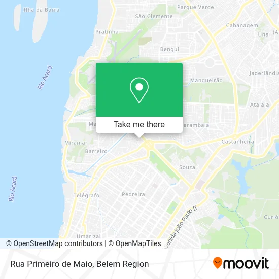 Rua Primeiro de Maio map