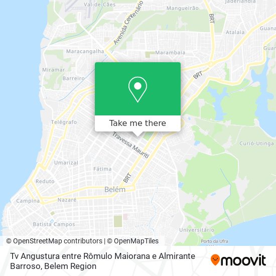 Tv Angustura entre Rômulo Maiorana  e Almirante Barroso map