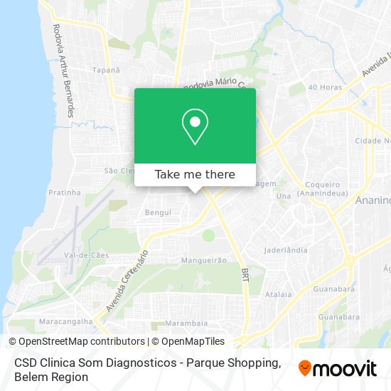 Mapa CSD Clinica Som Diagnosticos - Parque Shopping