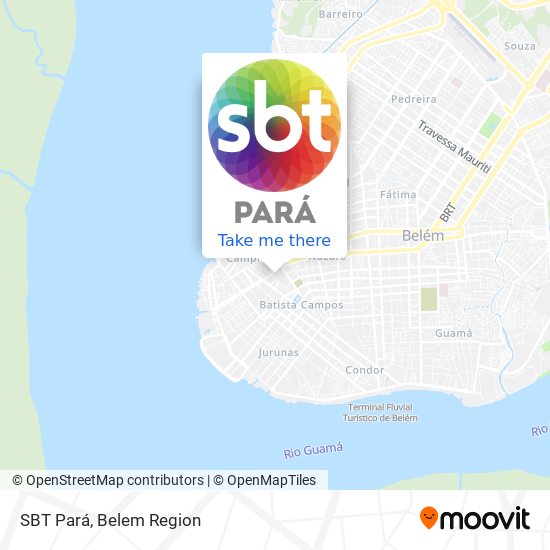 SBT Pará map