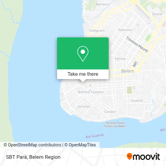 SBT Pará map