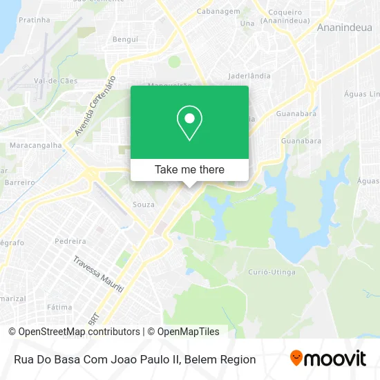 Rua Do Basa Com Joao Paulo II map