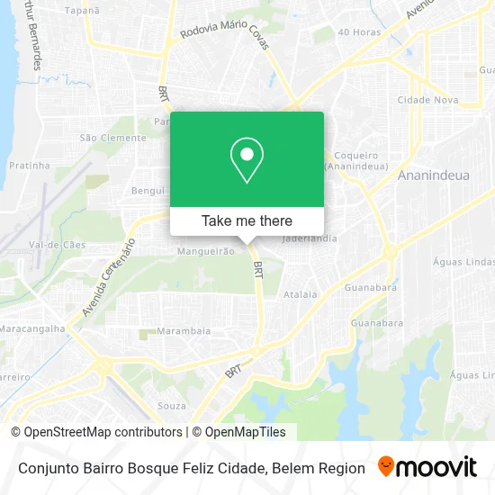 Conjunto Bairro Bosque Feliz Cidade map