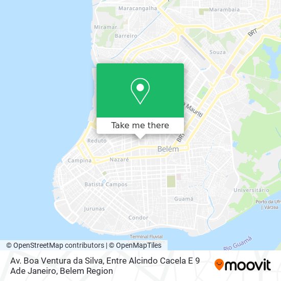 Av. Boa Ventura da Silva, Entre Alcindo Cacela E 9 Ade Janeiro map