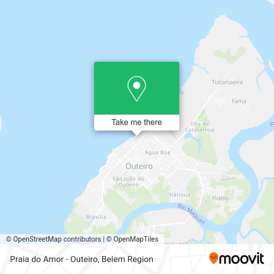 Praia do Amor - Outeiro map