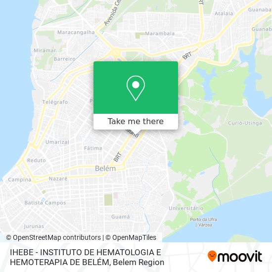 IHEBE - INSTITUTO DE HEMATOLOGIA E HEMOTERAPIA DE BELÉM map