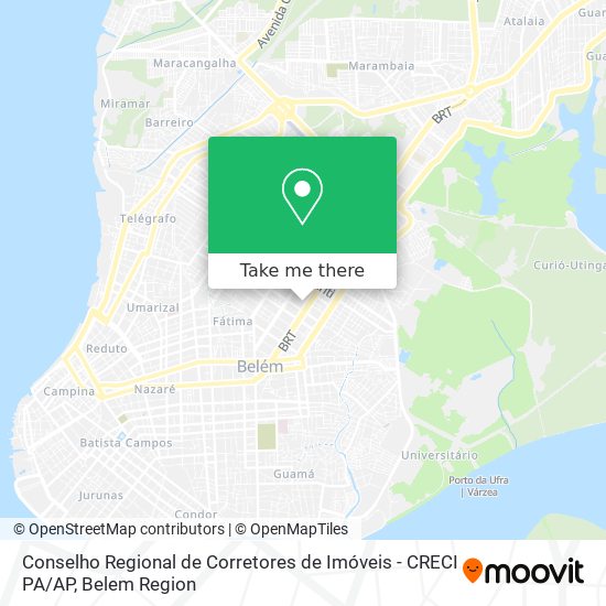 Conselho Regional de Corretores de Imóveis - CRECI PA / AP map