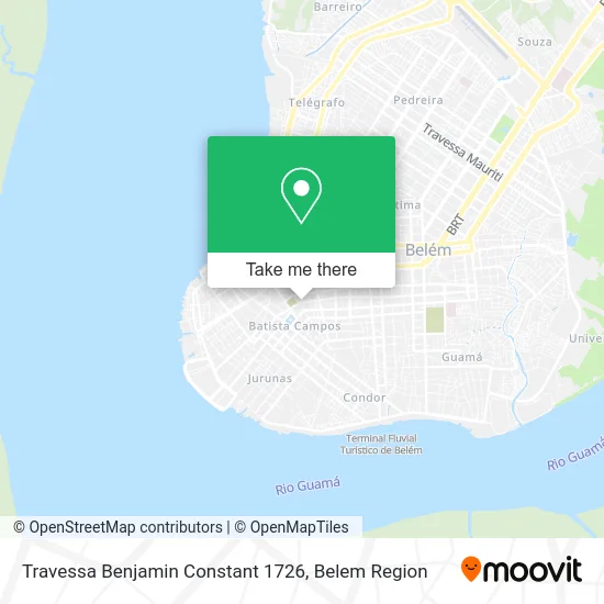 Travessa Benjamin Constant 1726 map