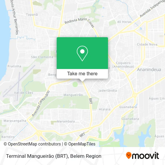 Terminal Mangueirão (BRT) map