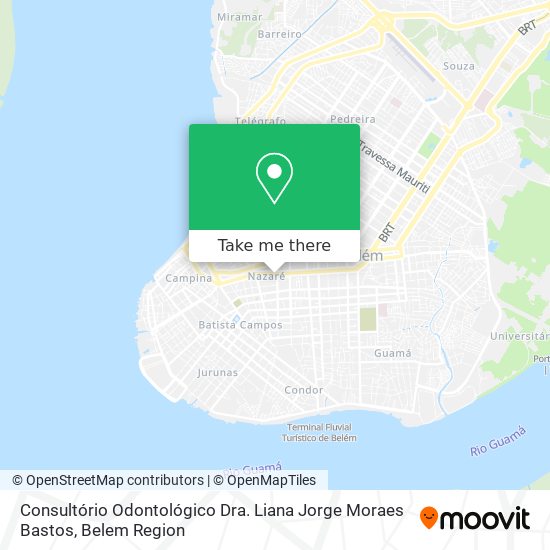 Consultório Odontológico Dra. Liana Jorge Moraes Bastos map
