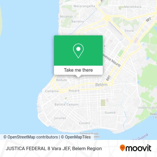 JUSTICA FEDERAL 8 Vara JEF map