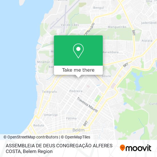 ASSEMBLEIA DE DEUS CONGREGAÇÃO ALFERES COSTA map