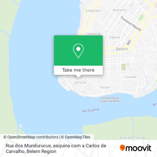 Rua dos Mundurucus, esquina com a Carlos de Carvalho map