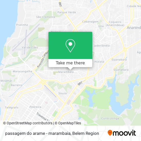 passagem do arame - marambaia map