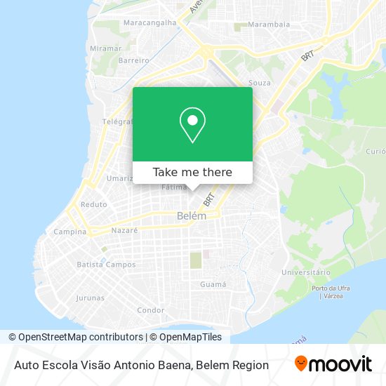 Auto Escola Visão Antonio Baena map