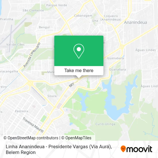 Linha Ananindeua - Presidente Vargas (Via Aurá) map