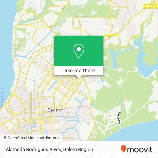 Alameda Rodrigues Alves map