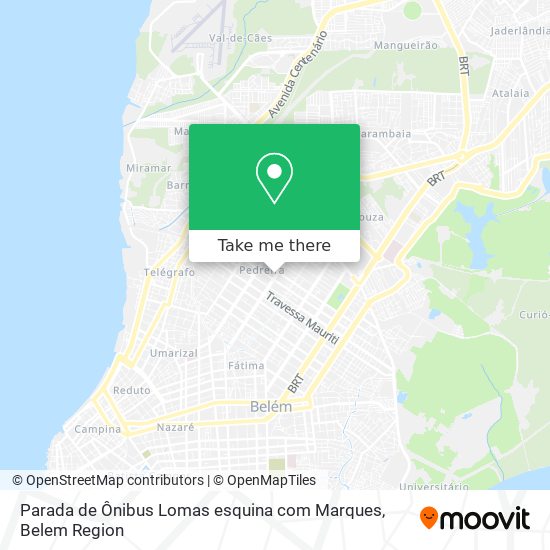 Parada de Ônibus Lomas esquina com Marques map