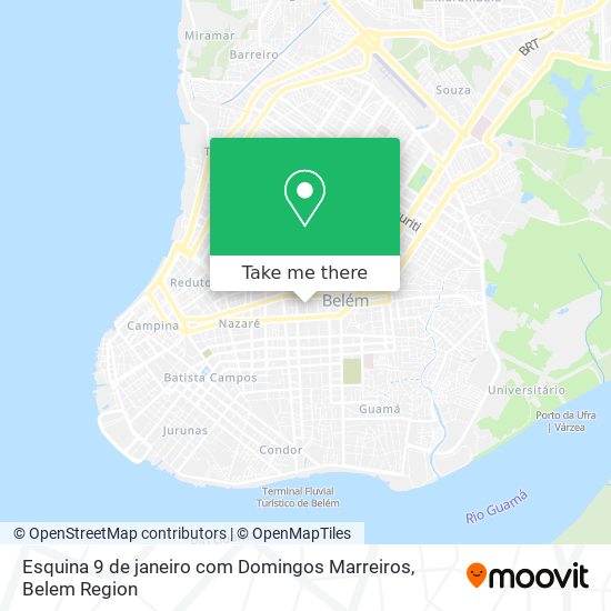 Esquina 9 de janeiro com Domingos Marreiros map