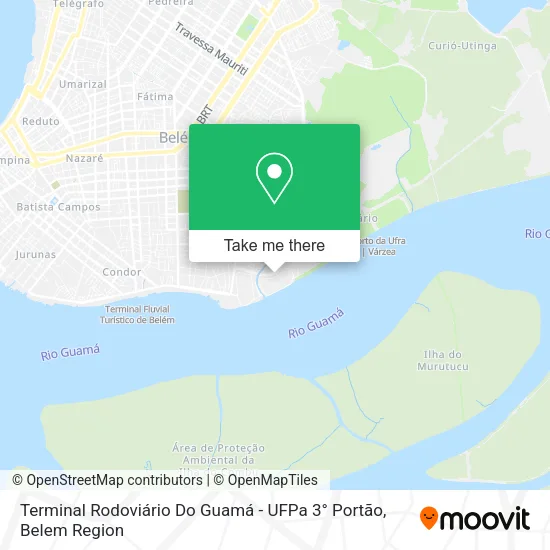 Terminal Rodoviário Do Guamá - UFPa 3° Portão map