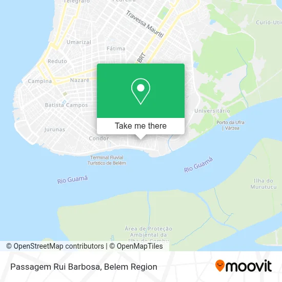 Passagem Rui Barbosa map