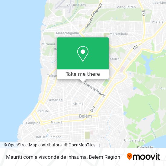 Mauriti com a visconde de inhauma map