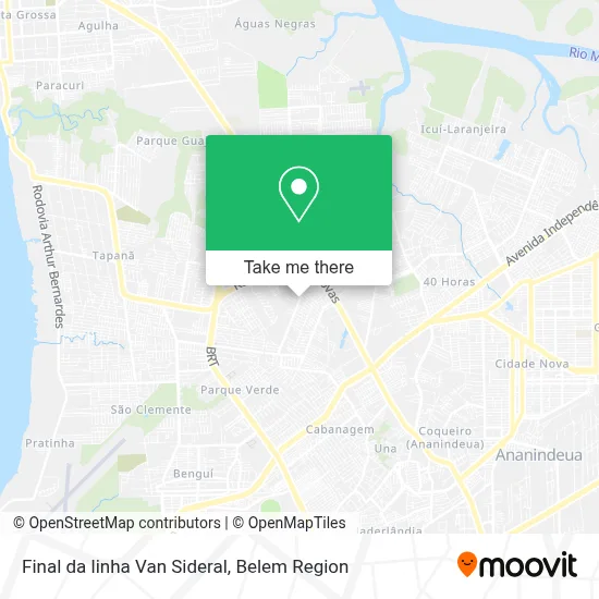 Final da linha Van Sideral map