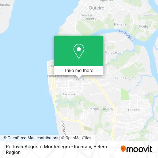Rodovia Augusto Montenegro - Icoaraci map