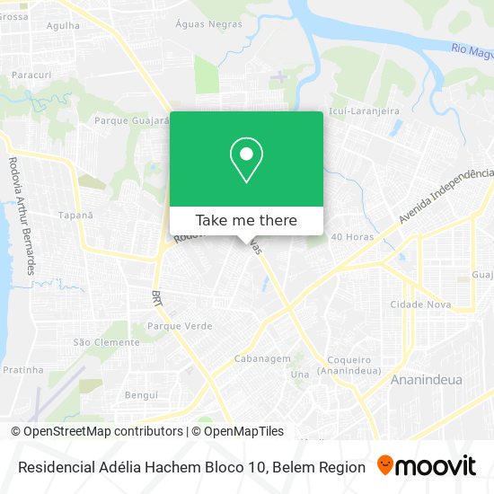 Mapa Residencial Adélia Hachem Bloco 10
