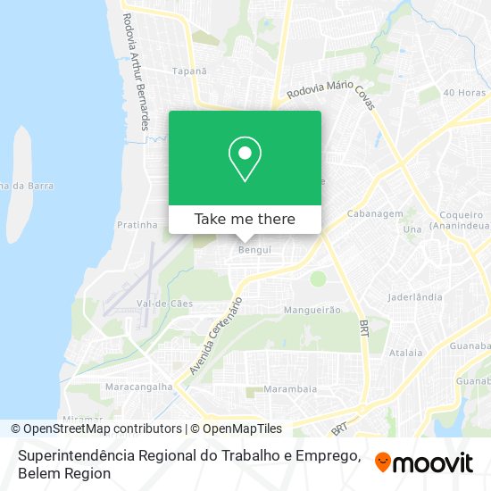 Superintendência Regional do Trabalho e Emprego map