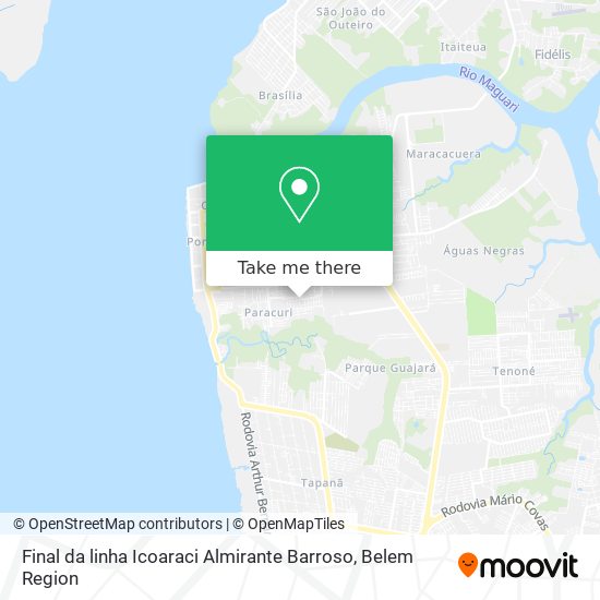 Final da linha Icoaraci Almirante Barroso map