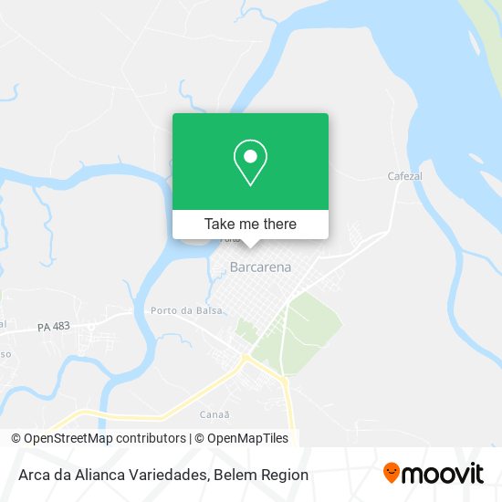 Arca da Alianca Variedades map
