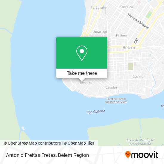 Antonio Freitas Fretes map