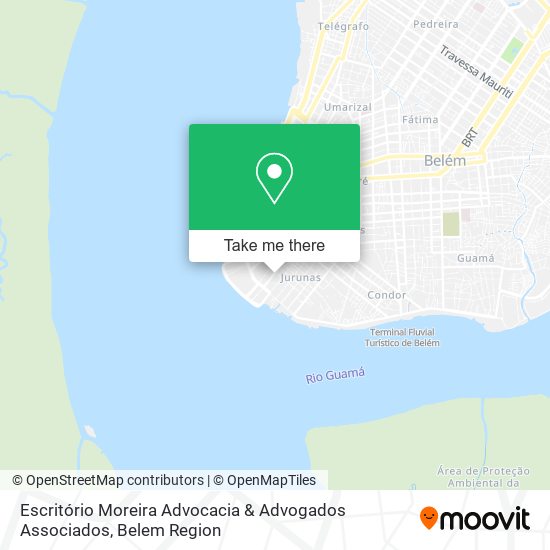 Mapa Escritório Moreira Advocacia & Advogados Associados