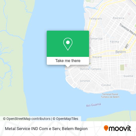 Mapa Metal Service IND Com e Serv