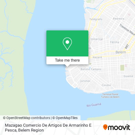 Mazagao Comercio De Artigos De Armarinho E Pesca map