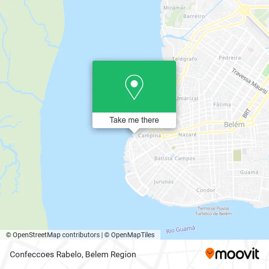 Confeccoes Rabelo map