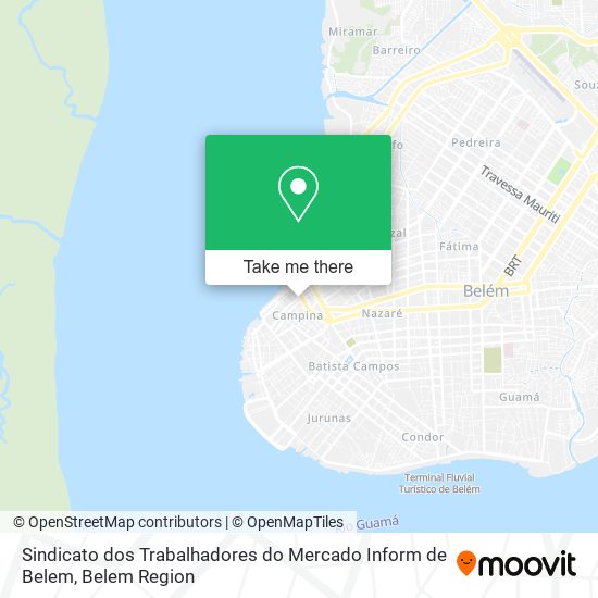 Mapa Sindicato dos Trabalhadores do Mercado Inform de Belem