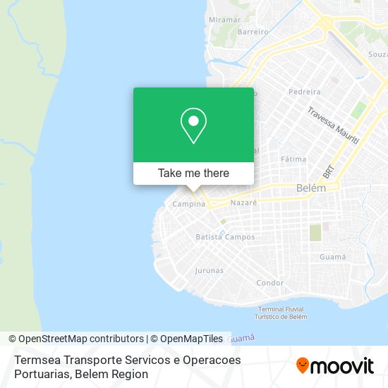 Termsea Transporte Servicos e Operacoes Portuarias map