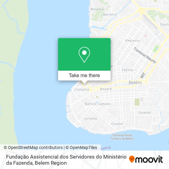 Mapa Fundação Assistencial dos Servidores do Ministério da Fazenda