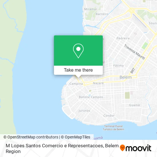M Lopes Santos Comercio e Representacoes map