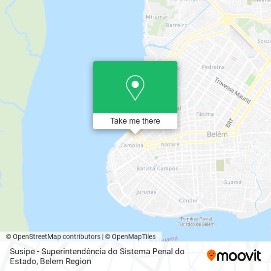 Susipe - Superintendência do Sistema Penal do Estado map