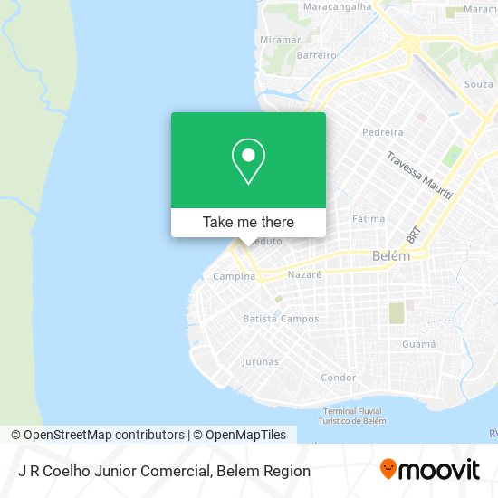 J R Coelho Junior Comercial map