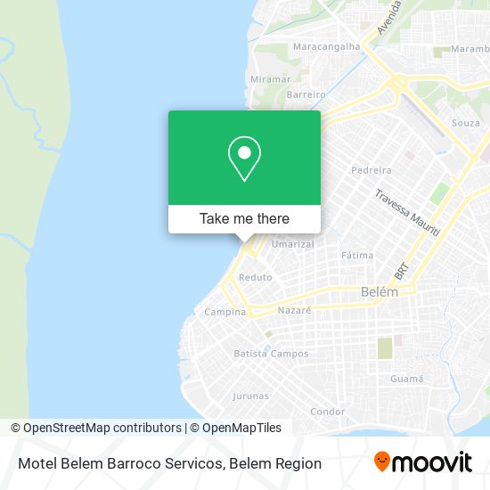 Mapa Motel Belem Barroco Servicos