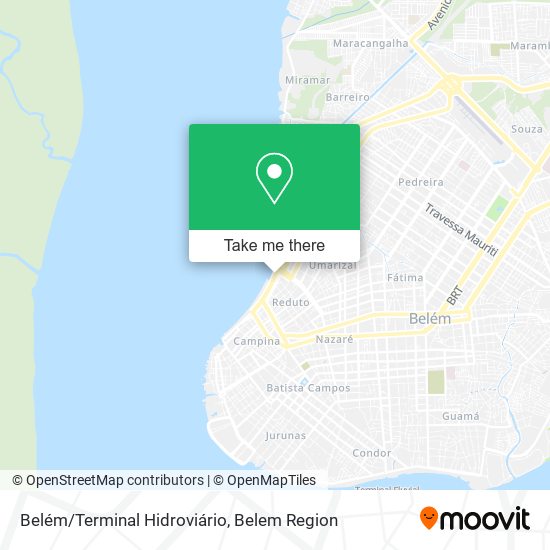 Mapa Belém/Terminal Hidroviário