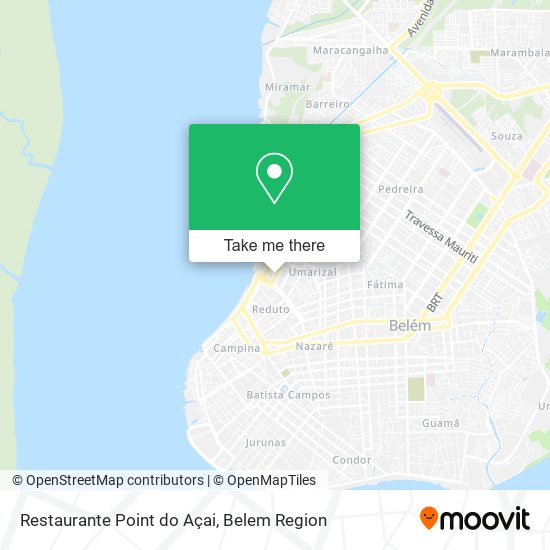 Mapa Restaurante Point do Açai