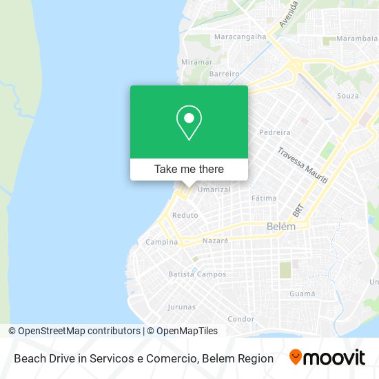 Beach Drive in Servicos e Comercio map