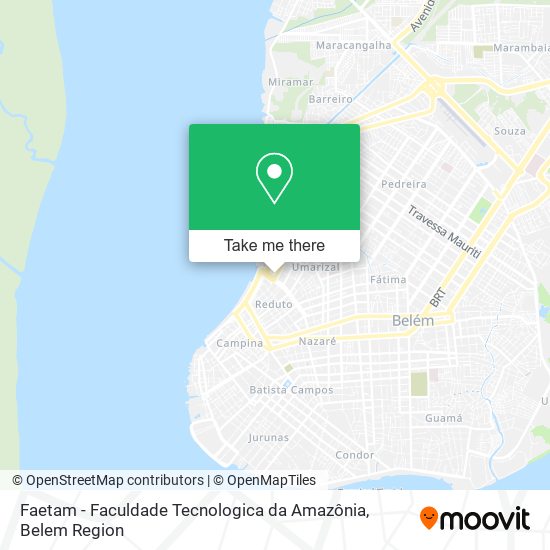 Faetam - Faculdade Tecnologica da Amazônia map