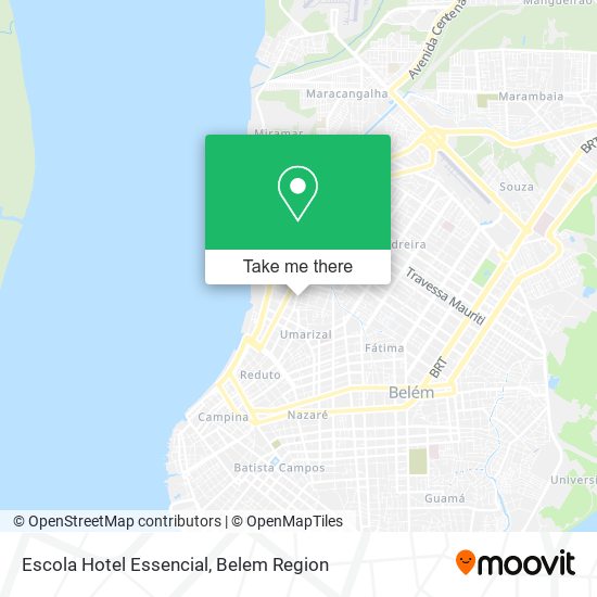 Mapa Escola Hotel Essencial