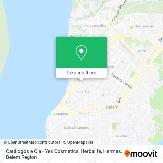 Mapa Catálogos e Cia - Yes Cosmetics, Herbalife, Hermes